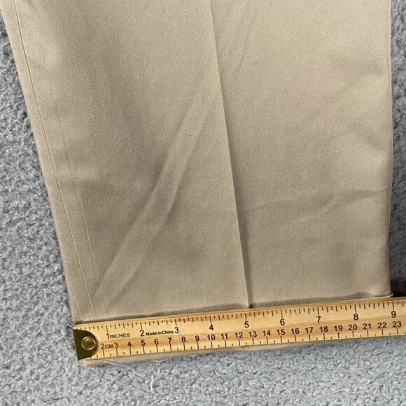 L.L. Bean Natural Fit Chino Pants Men's Size 35x30 Beige Formal Causal - Picture 3 of 8